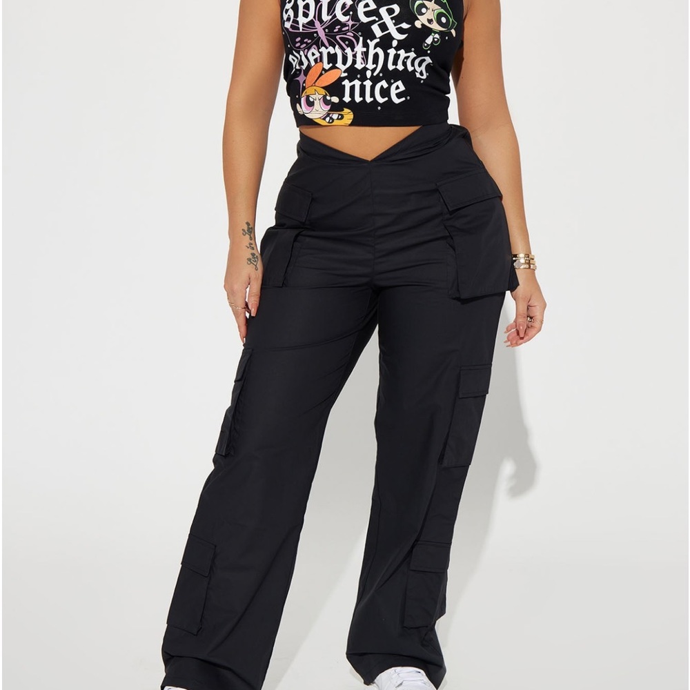 Women's Black Cargo Pants
